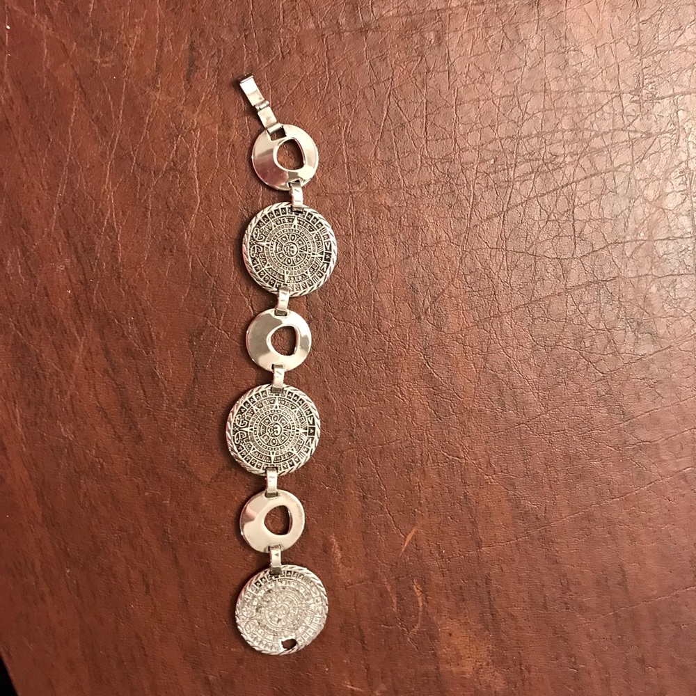 925 silver circle bracelet